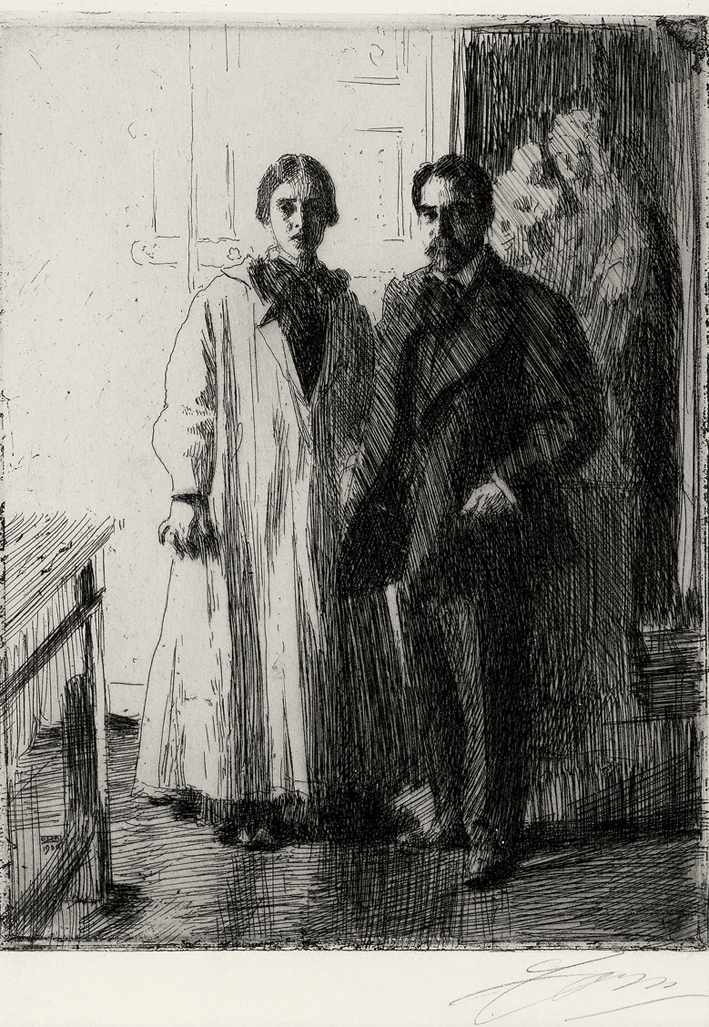  安德斯·莱奥纳德·佐恩 Anders Leonard Zorn —— 佐恩(素描) (84)